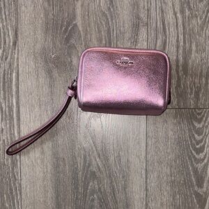 Coach Shimmering Pink Wristlet